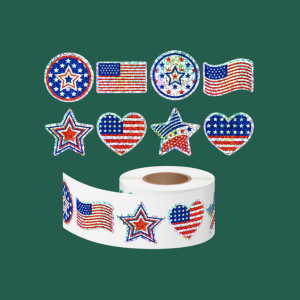 Holographic Patriotic Stickers