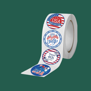 USA Flag Roll Stickers