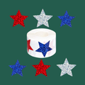 Glitter Patriotic Stickers