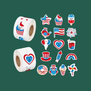 Patriotic Flag Stickers