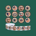 Retro Patriotic Stickers